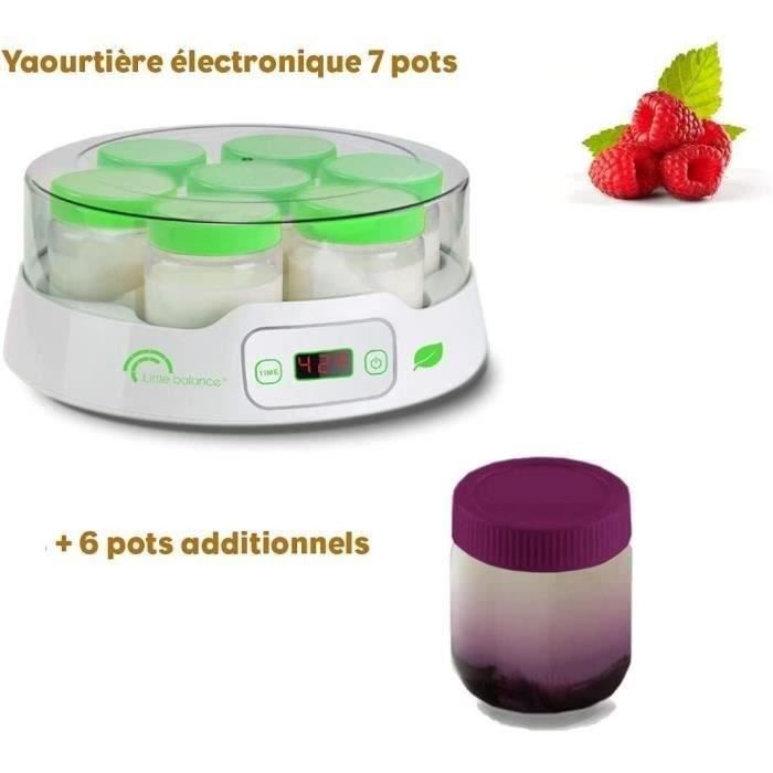 Yogurt maker - LITTLE BALANCE - Digital - 7 pots + 6 additional pots