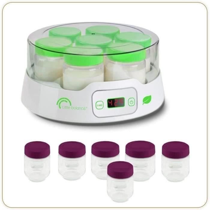 Yogurt maker - LITTLE BALANCE - Digital - 7 pots + 6 additional pots