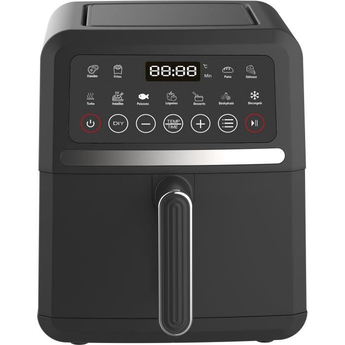 Diet fryer - LITTLE BALANCE - 8725 - Crousty light - 5 L - 1500 W - 12 programs - Black