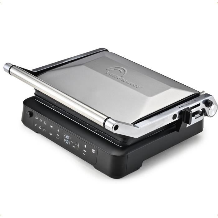 Meat grill - LITTLE BALANCE - 8734 - 2000 W - 6 positions - Aluminum / Black