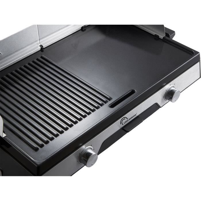 LITTLE BALANCE electric griddle - 8735 - 50x30cm cooking surface - PFAS-free microceramic coating - 