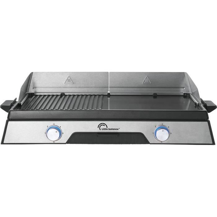 LITTLE BALANCE electric griddle - 8735 - 50x30cm cooking surface - PFAS-free microceramic coating - 