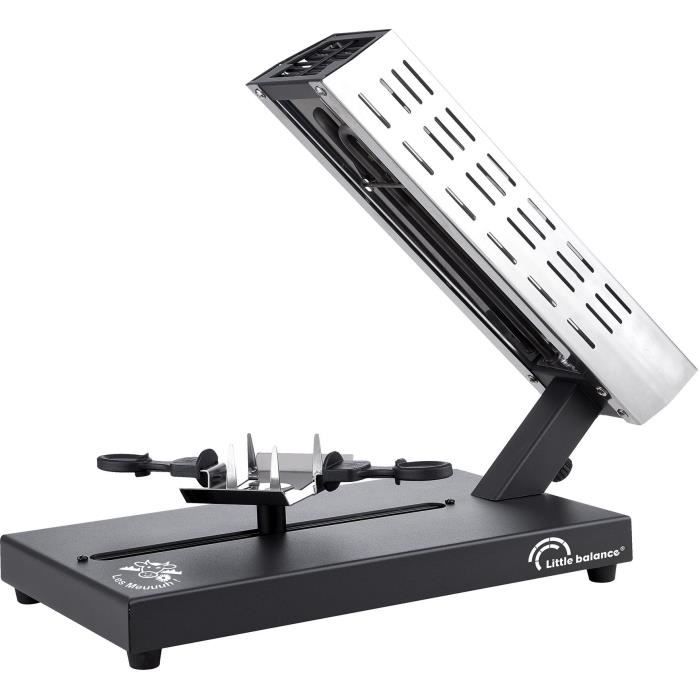 Raclette machine - LITTLE BALANCE - Savoyard quarter wheel - 600 W - 4 people - Meuuuh design / Stai