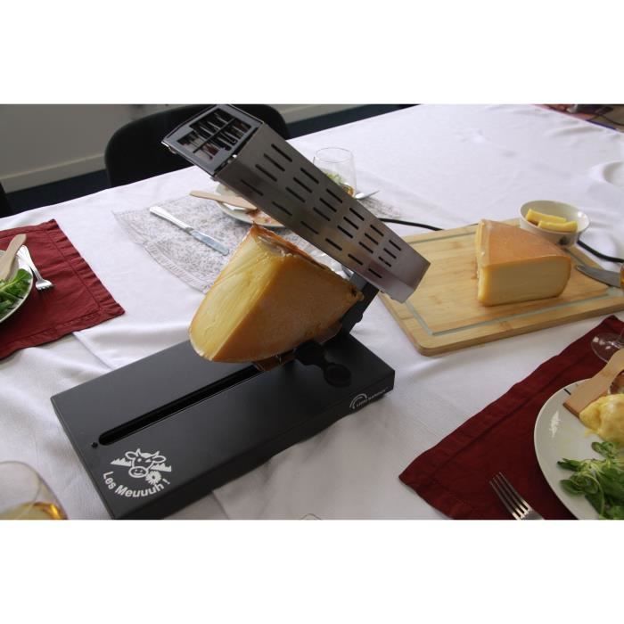 Raclette machine - LITTLE BALANCE - Savoyard quarter wheel - 600 W - 4 people - Meuuuh design / Stai