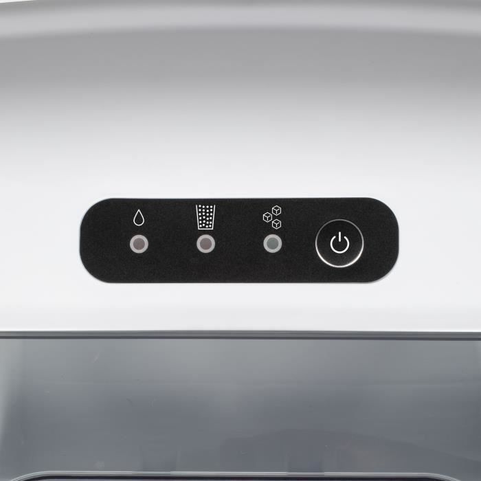 Eismaschine - LIVOO - DOM484 - Bis zu 12 kg/Tag - 1,2-l-Tank - 600-g-Eiswürfelschale - 9 Würfel pro 