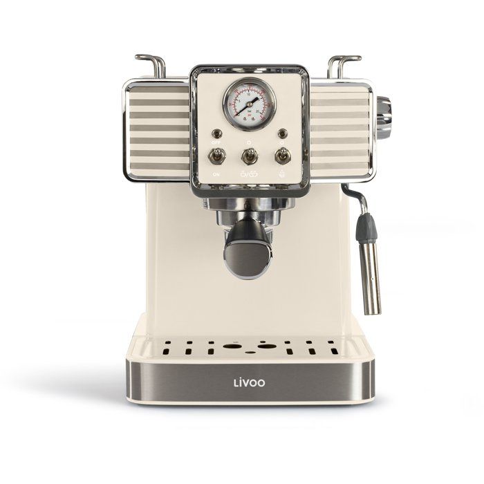 Espressomaschine - LIVOO - DOD174C - 1350 W - 15 Bar - Sahne