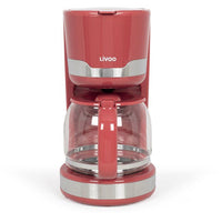 Elektrische Kaffeemaschine  LIVOO  DOD201RC  1000 W  1,5 l  12 bis 14 Tassen  Chilirot