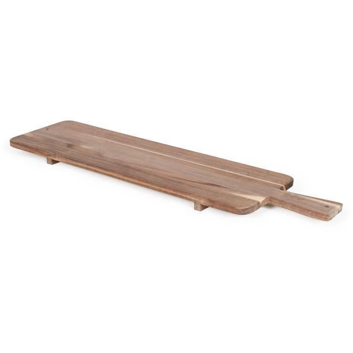 Maxi-Aperitifbrett - LIVOO - MES151 - FSC-Akazienholz - 75 x 19,5 cm - Holzbeine