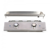 Elektrische Grillplatte aus Edelstahl mit 2 Thermostaten - Livoo - DOC302 -