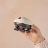 Kopf- und Kopfhautmassagegerät - LIVOO - DOS202 - 2 h - 96 Spikes - 4 Köpfe - 3 Modi - IPX4 - Creme 
