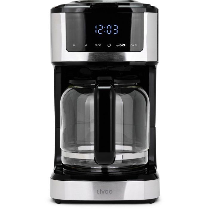 Programmierbare elektrische Kaffeemaschine  LIVOO  DOD208  900 W  1,8 l  12 bis 15 Tassen  Sch