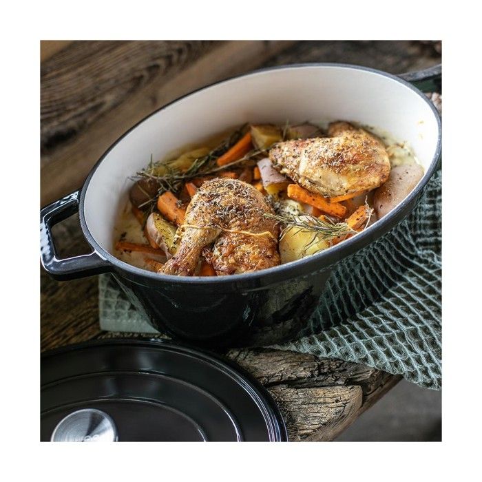 Oval casserole dish - Livoo - MEP129N - Black