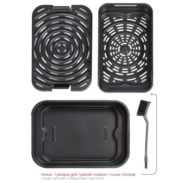 Ölfreie Fritteuse und Grill - LIVOO - Livoo x Marmiton - DOC305 - 6 L - 1500-1700 W - 2 in 1 - 8 Pro