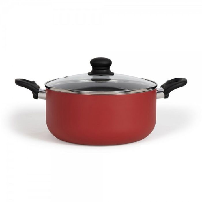 28 cm Dutch oven - LIVOO - MEP151R - Non-stick without PFOA or PFOS - Silicone handles - Suitable fo