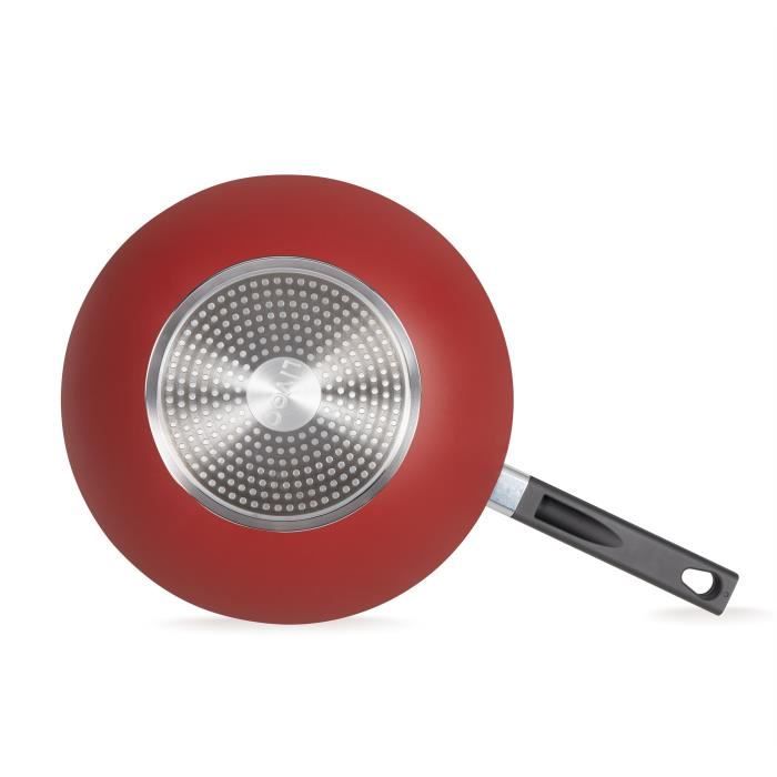 Premier Chef - Wok 32 cm - LIVOO - MEP156R - Non-stick without PFOA or PFOS - Silicone handle - All 