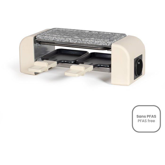 Anschließbarer Raclettegrill  LIVOO  DOC310C  2 Personen  450 W  Automatisches Thermostat