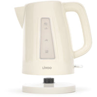 Wasserkocher  LIVOO  DOD184C  2200 W  1,7 l  360° drehbarer Sockel  Cremeweiß