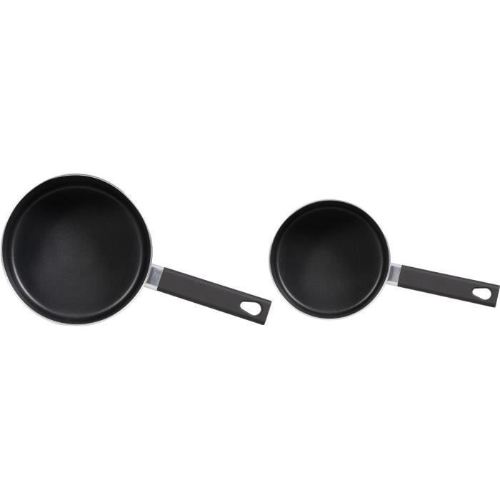 Set of 2 saucepans - LIVOO - MEP154N - Non-stick without PFOA or PFOS - Silicone handle - All hobs i