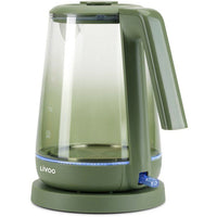 Wasserkocher  LIVOO  DOD216V  2200 W  1,7 l  Glas / Grün