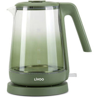 Wasserkocher  LIVOO  DOD216V  2200 W  1,7 l  Glas / Grün