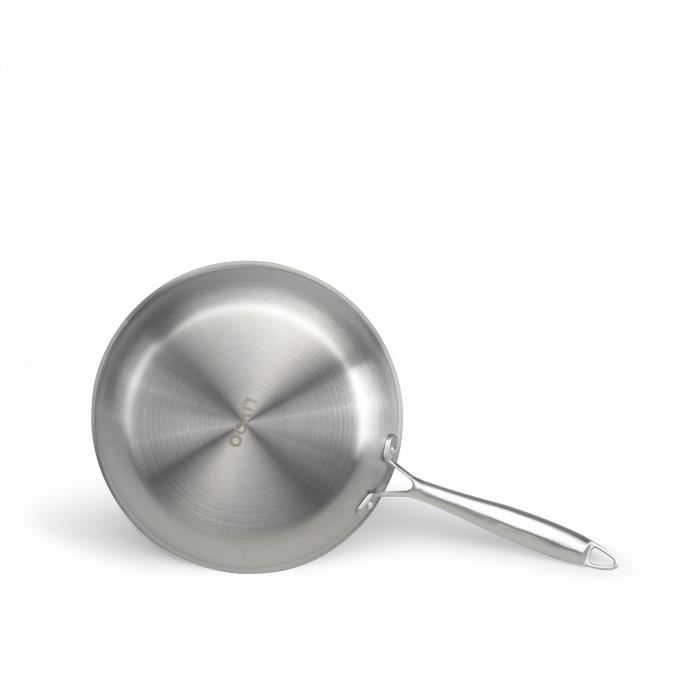 Brigade - 20 cm stainless steel frying pan - LIVOO - MEP157 - Triply stainless steel - Suitable for 
