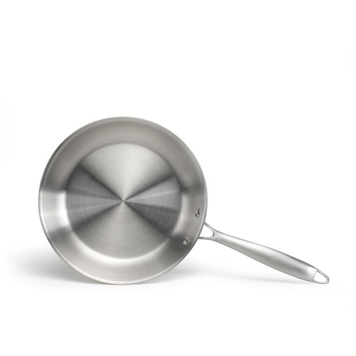 Brigade - 20 cm stainless steel frying pan - LIVOO - MEP157 - Triply stainless steel - Suitable for 