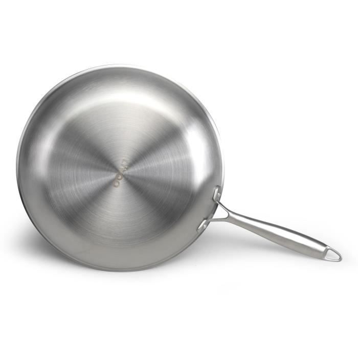 Brigade - 28 cm stainless steel frying pan - LIVOO - MEP159 - Triply stainless steel - Suitable for 