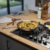 Brigade - 28 cm stainless steel frying pan - LIVOO - MEP159 - Triply stainless steel - Suitable for 