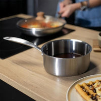 Brigade - 18 cm stainless steel saucepan - LIVOO - MEP160 - Triply stainless steel - Suitable for al