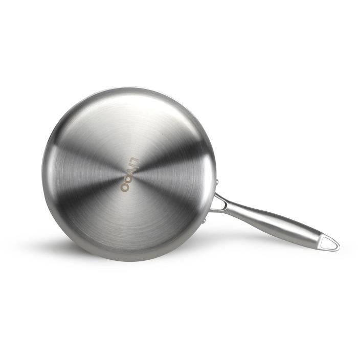 Brigade - 20 cm stainless steel saucepan - LIVOO - MEP161 - Triply stainless steel - Suitable for al