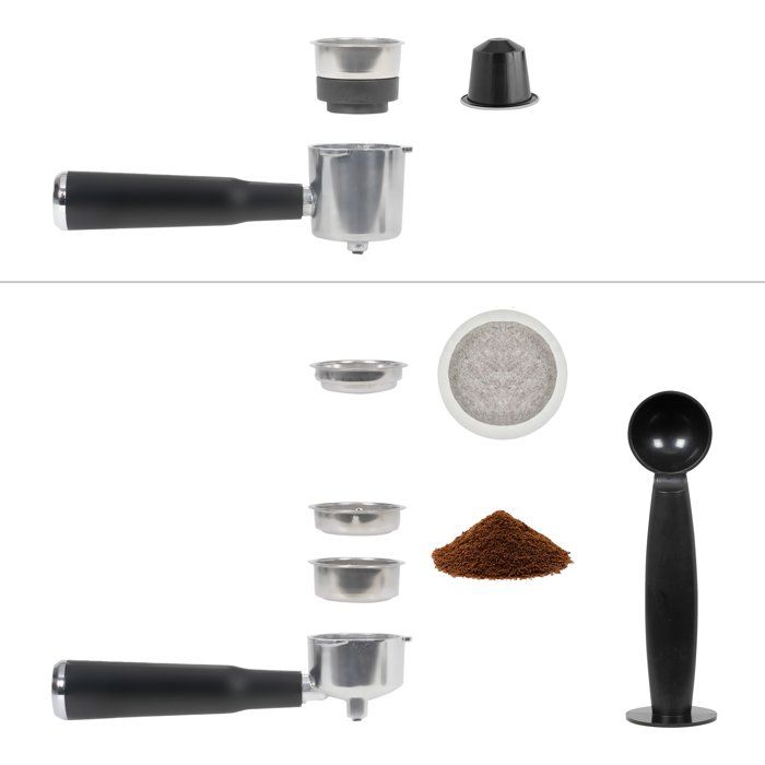 Multifunktionale Espressomaschine - LIVOO x Marmiton - DOD222CO - 20 bar Druck - 1350 W - Schwarz un