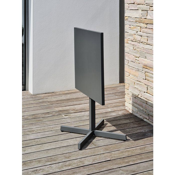 Gartentisch  CITY GARDEN  Louise  70 x 70 cm  Klappbare Stahlplatte  Anthrazit