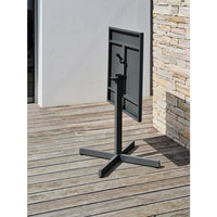 Gartentisch  CITY GARDEN  Louise  70 x 70 cm  Klappbare Stahlplatte  Anthrazit