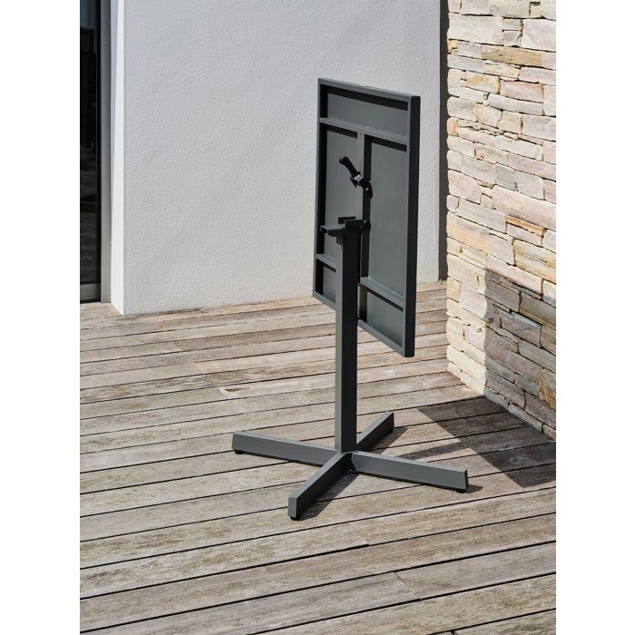 Gartentisch  CITY GARDEN  Louise  70 x 70 cm  Klappbare Stahlplatte  Anthrazit