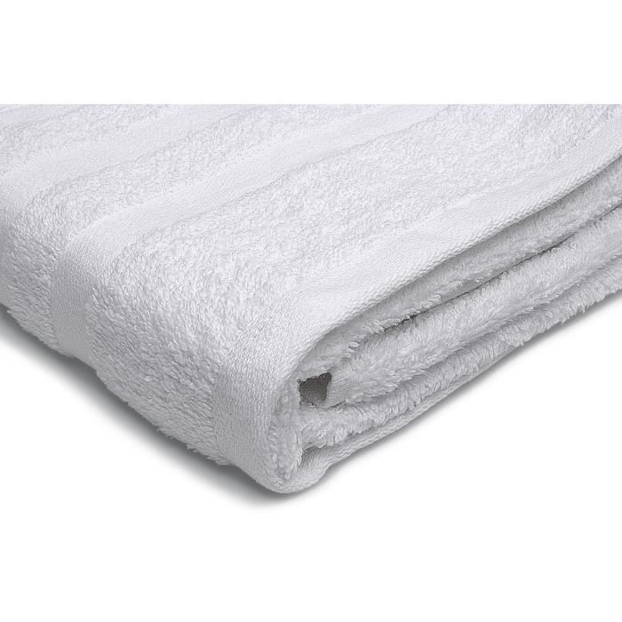 Set of 2 towels - LOVELY HOME - 2 Shower sheets 70 x 140 cm - White