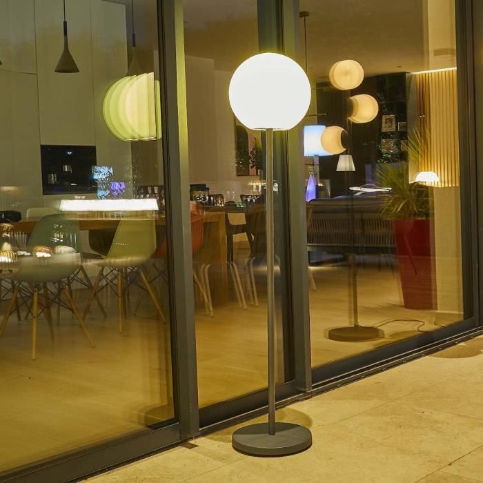 Floor lamp - LUMISKY - LUNY TALL - H150 cm - Scandinavian design metal base - Warm white and dimmabl