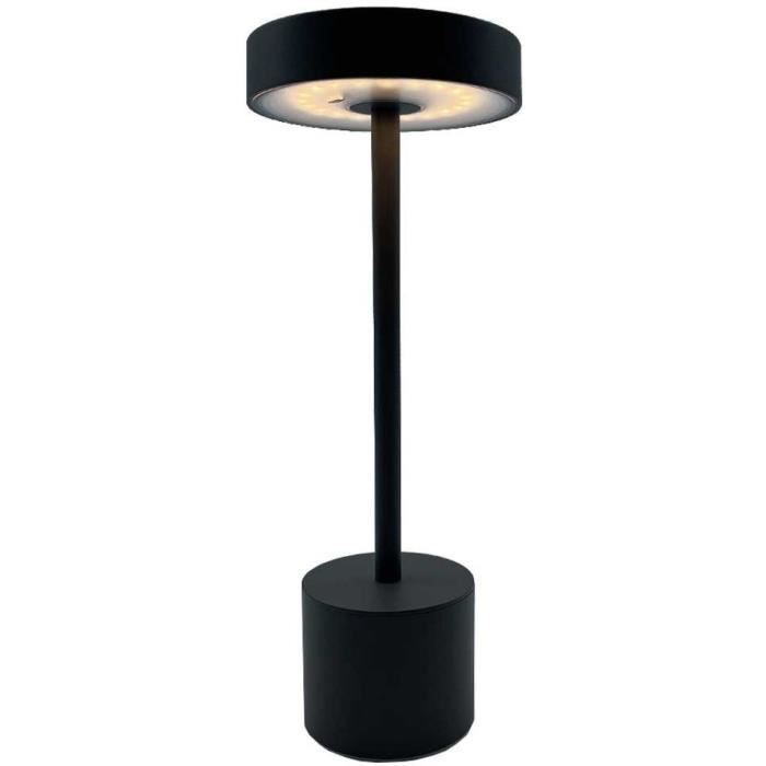 Wireless table lamp - LUMISKY - ROBY - Touch in aluminum - Dark gray - LED