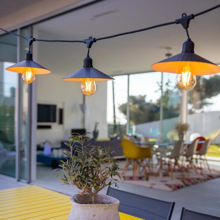 Lichterkette für den Außenbereich  LUMISKY  VINTY LIGHT VERBINDBAR  10 E27 LED-Filamentlampen  W