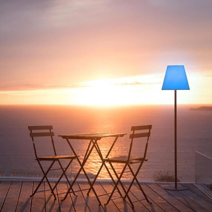 Wireless floor lamp - LUMISKY - STANDY - H150 cm - Metal base - Dimmable multicolor LED