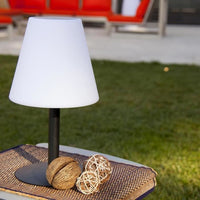 Solar and rechargeable table lamp - LUMISKY - STANDY MINI SOLAR RGB - H36 cm - Dimmable multicolor L