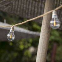 Solar light garland - LUMISKY - FANTASY CORD SOLAR - 7.50 m - Rope 10 transparent bulbs - Warm white