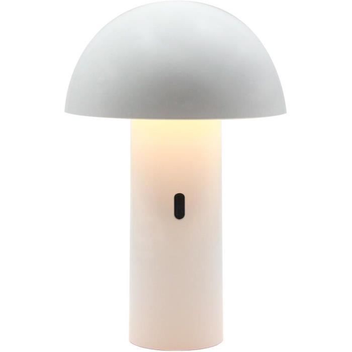 Cordless table lamp - LUMISKY - TOD WHITE - H28 cm - Adjustable head - Warm white LED