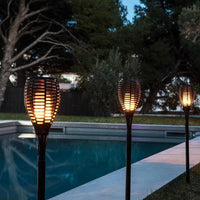 LUMI GARDEN Maity Sun solar torch - Flame effect - LED - H 80 cm - Warm white