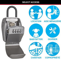 MASTER LOCK Secure key box - L format - Enhanced security - Mini chest with handle
