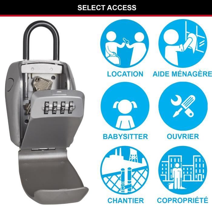 MASTER LOCK Secure key box - L format - Enhanced security - Mini chest with handle