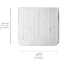 King Size MEZISANA heated topmelas - HU 676 XXL - 2 control elements, 150 x 160 cm, 4 temperature se