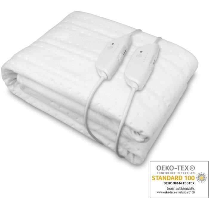 King Size MEZISANA heated topmelas - HU 676 XXL - 2 control elements, 150 x 160 cm, 4 temperature se