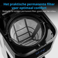 Programmable filter coffee maker with carafe - MEDION - MD 18458 - isothermal - 900W - 1.2 L