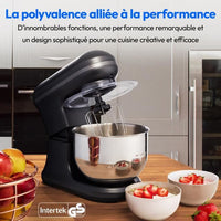 Pastry robot - MEDION - MD18420 - 1200 W - 5 L - 8 speeds - Ice cream bowl - Black