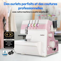 Overlocker - MEDION - SO 90 - 91W - Needle type 11, 14, 16 - 1200 rpm - LED - Pink